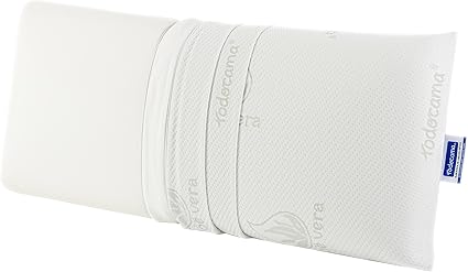 Todocama Aloe Vera Memory Pillow, 2 Pack, 70cm White