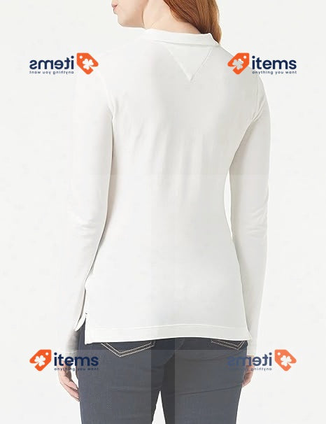 Tommy Hilfiger Women s Heritage Shirt Long Sleeve Classic White XXS Long-Sleeve