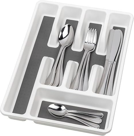 Wenko Drawer Insert/Cutlery Tray, White, 26,5 x 36,5 x 5 cm