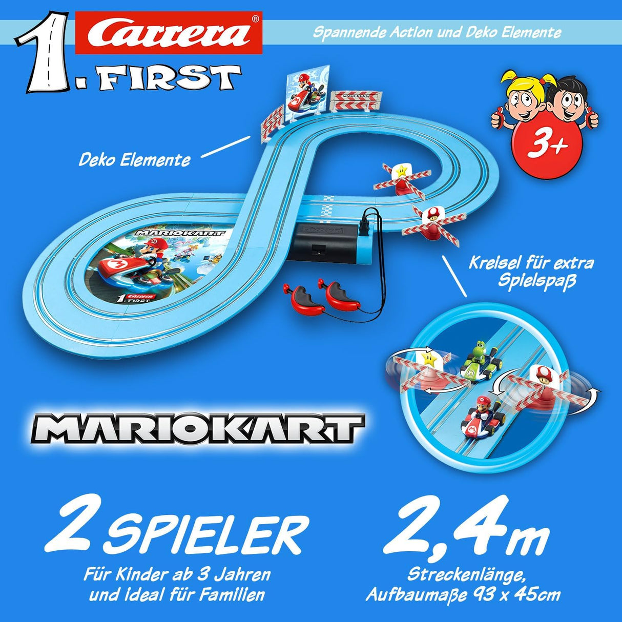 Carrera First Nintendo Mario Kart™ Race Track Set for Toddlers 2.4