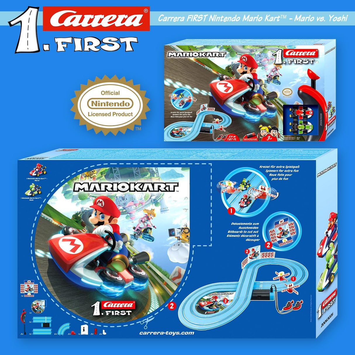 Carrera First Nintendo Mario Kart™ Race Track Set for Toddlers 2.4