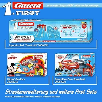 Carrera First Nintendo Mario Kart™ Race Track Set for Toddlers 2.4 m Electric