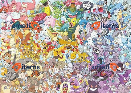 Ravensburger Puzzle 1000 pieces, Challenge Pokémon Multicolor Adults Kids 12
