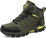 WOWEI Hiking Boots Lace-up Waterproof Non-Slip Outdoor 8019 Army Green 5 UK