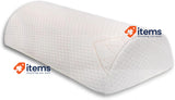 PEKITAS Pillow Cushion Medium Height 10 cm Legs Back, 20 x 40 x10cm, White Beige