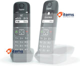 Gigaset AS690 Duo - Wireless Phone, Pack of 2 Units, Free Hands Black