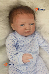ZIYIUI 20 Inch Newborn Reborn Baby Dolls 50CM Lifelike Soft Vinyl Silicone Boy