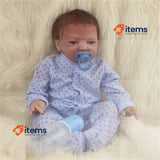 ZIYIUI 20 Inch Newborn Reborn Baby Dolls 50CM Lifelike Soft Vinyl Silicone Boy