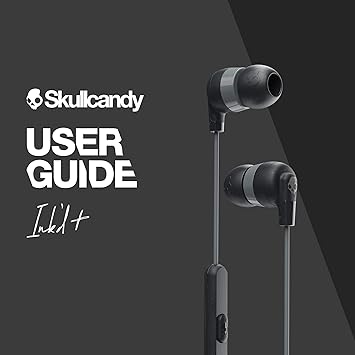 Skullcandy Ink'd+ In-Ear Wired Earbuds, Microphone Black