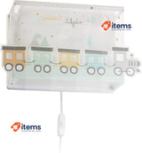 Dalber "The Night Train" Wall Lamp Night Light for Children, Green, 63538, E27