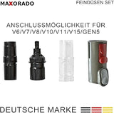 Maxorado Mini Nozzle Set for Vacuum Cleaner Compatible with Dyson White