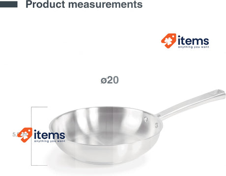 LACOR - 45420 - Foodie Frying Pan, Non-Stick Frying Pan Grey