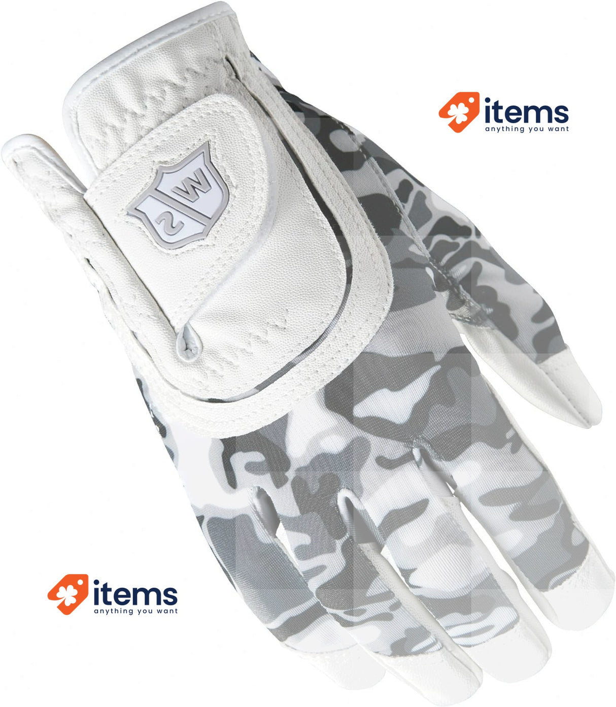 Wilson Staff Gold Glove Fit-All One Size For Adolescents Left Hand White/Black