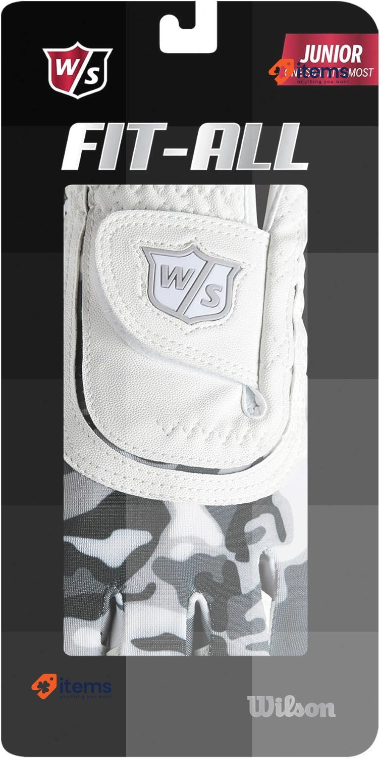 Wilson Staff Gold Glove Fit-All One Size For Adolescents Left Hand White/Black