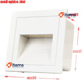 Arotelicht 3W Wall Recessed Stair Lights X4 White LED Step Night Indoor/Outdoor