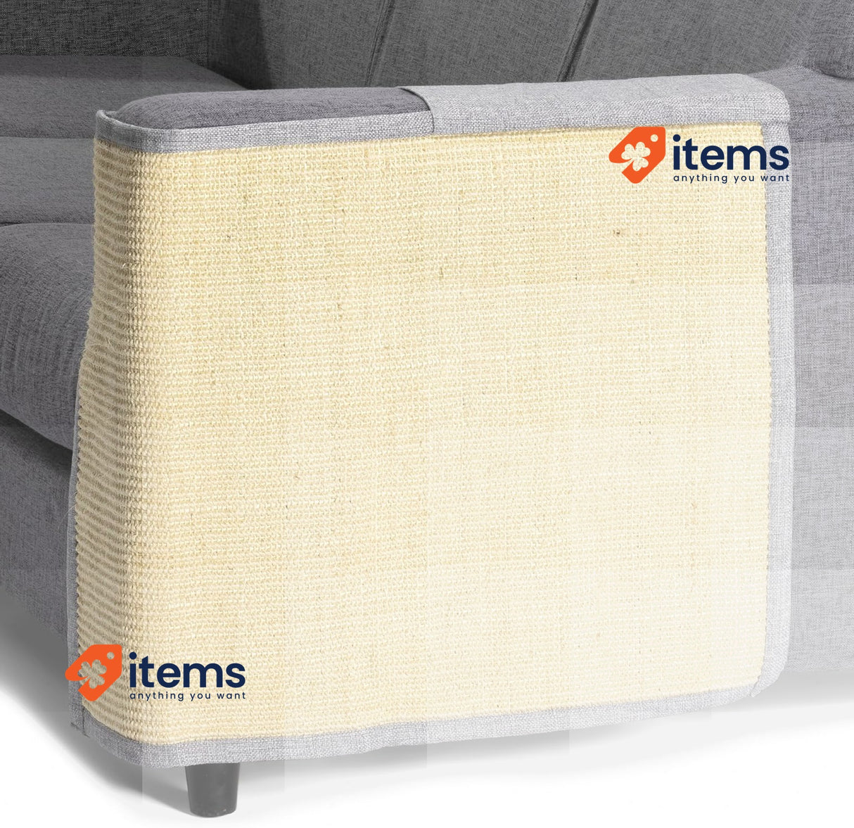 Navaris Cat Scratch Mat Sofa Shield, Protector Scratching Pad for Cats Grey