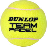 Dunlop Team Padel Balls for Trainings and Tournaments - (1 x 3 Pet)