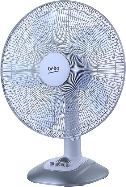 Beko - EFT6100W - Table fan, Portable, 55W, 3 Speed, 95° Oscillation White