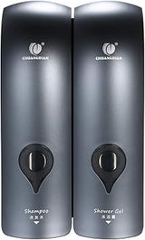 Decdeal 2 x 300 ml Wall Soap Dispenser, Shower, Shampoo, Lotion