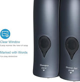 Decdeal 2 x 300 ml Wall Soap Dispenser, Shower, Shampoo, Lotion