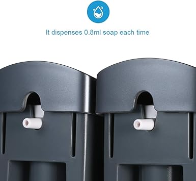 Decdeal 2 x 300 ml Wall Soap Dispenser, Shower, Shampoo, Lotion