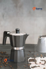 BRA Coffee Machines Black 1 Stainless Steel Espresso Cappuccino BRA Bella Maker