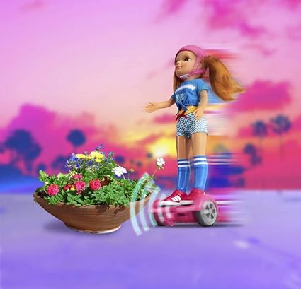 Nancy - A Day with My Hoverboard, Mechanical Doll with Hoverboard Scooter