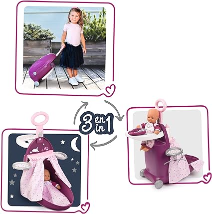 Smoby - Trolley for Dolls, Purple