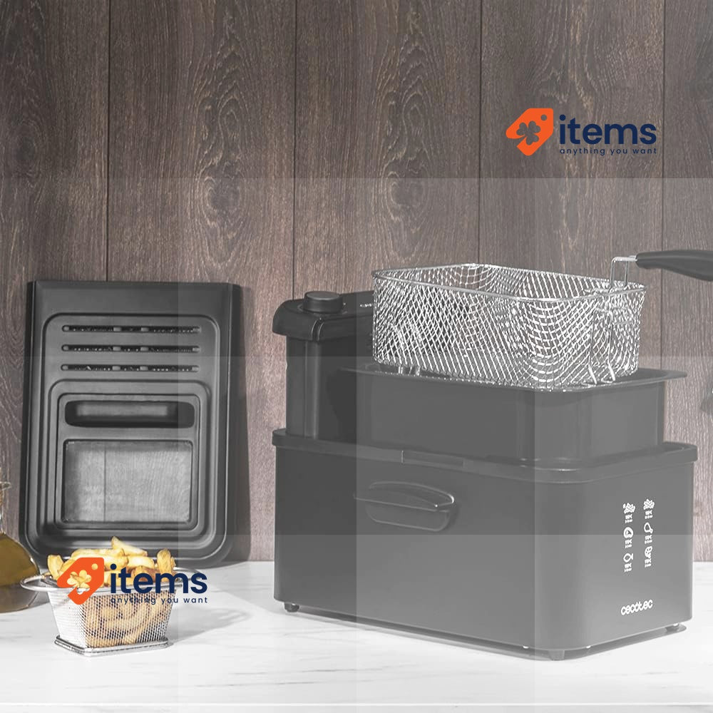 Cecotec Electric Fryer Infinity 3000 3L OilCleaner Filter 3L 2400W Black