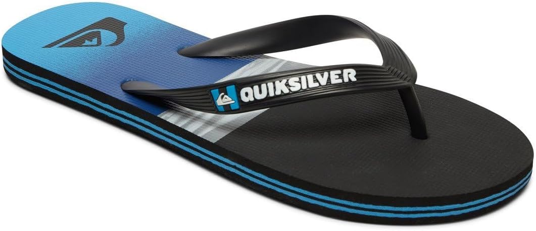 Quiksilver Men's Molokai Hold Down Flip Flop Blue Black
 Size UK 7 EU 41