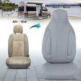 BREMER SITZBEZÜGE PL409 Pilot Seat Covers Compatible with Motorhome Camper Grey