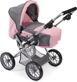 Bayer Chic 2000 - Leni Doll Stroller Carry Bag Grey Mix, Pink, 64 x 37 x 68 cm