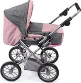 Bayer Chic 2000 - Leni Doll Stroller Carry Bag Grey Mix, Pink, 64 x 37 x 68 cm