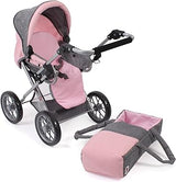 Bayer Chic 2000 - Leni Doll Stroller Carry Bag Grey Mix, Pink, 64 x 37 x 68 cm