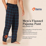 Amazon Essentials Men's Flannel Pajama Drawstring Pant Navy, Size XX Large