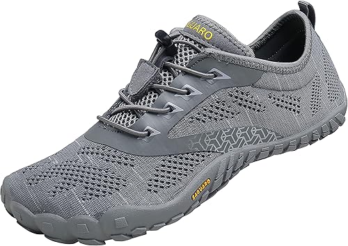 SAGUARO Unisex Barefoot Shoes Breathable Grey Size UK 9 EU 43