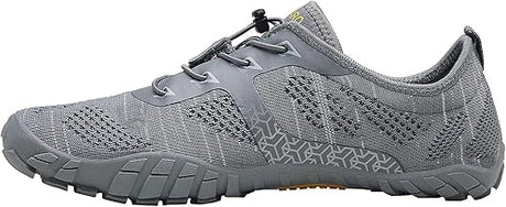 SAGUARO Unisex Barefoot Shoes Breathable Grey Size UK 9 EU 43