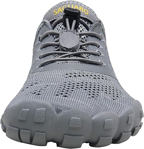 SAGUARO Unisex Barefoot Shoes Breathable Grey Size UK 9 EU 43