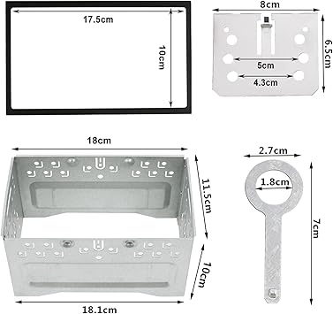 QLOUNI 2 DIN Car Radio Frame for Volkswagen IS O 1997-2009