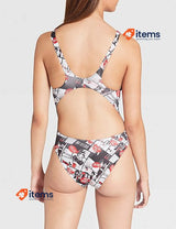Arena Women s Sports Swimsuit w/Pattern, Size 34 UK (38 DE, 40 FR, 44 IT) Comics