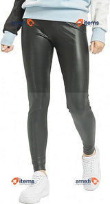 Urban Classics Women s Ladies Leather Legging Black XXL Women's Faux High Waist