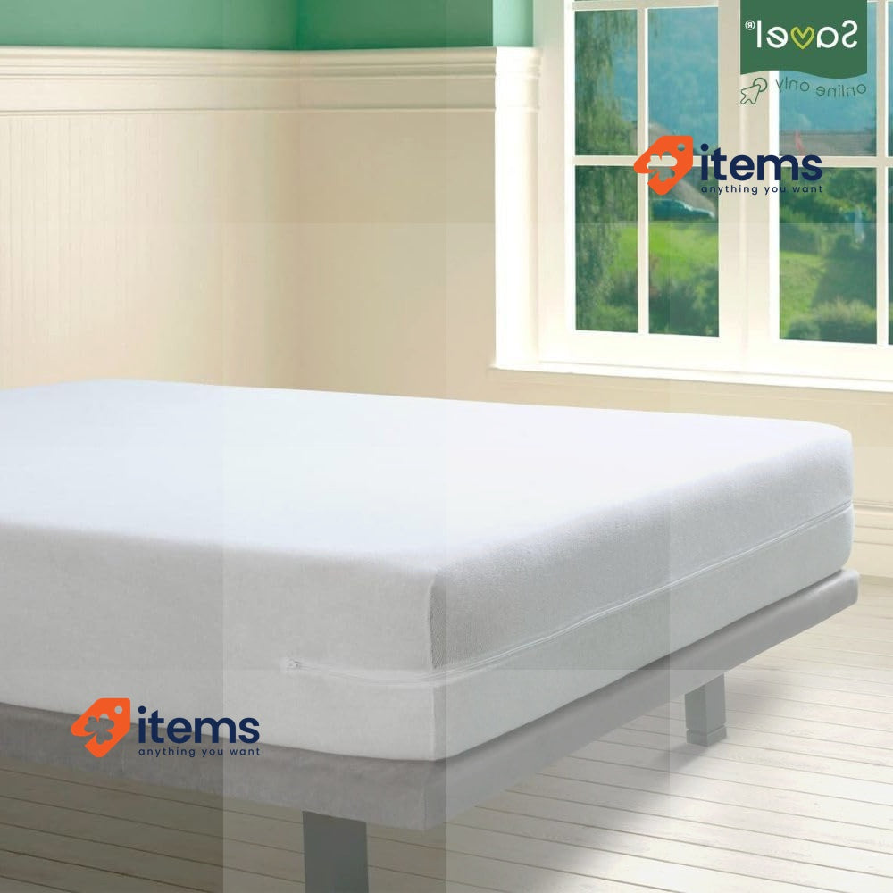 SAVEL - Mattress Encasement 2 Pack, 80x190/200cm, Small Single Size, White