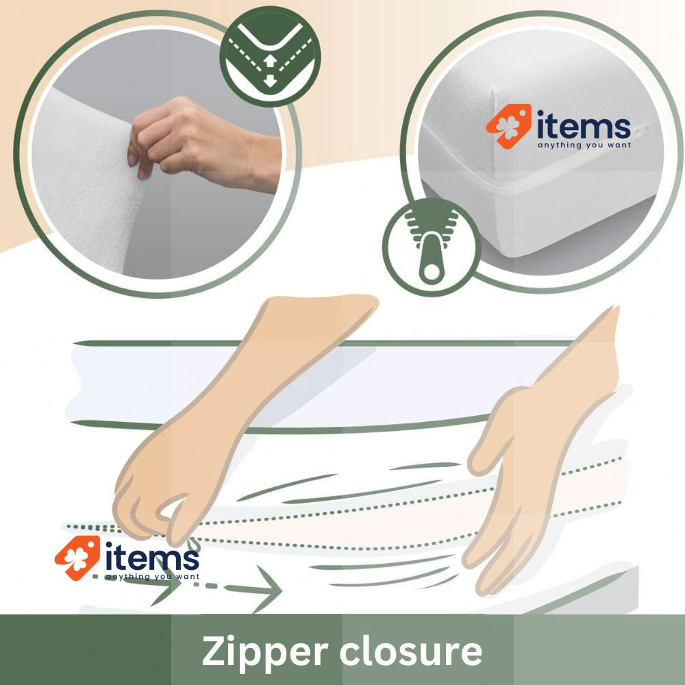 SAVEL - Mattress Encasement 2 Pack, 80x190/200cm, Small Single Size, White