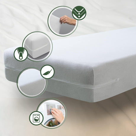 Savel Microfibre Mattress Cover White