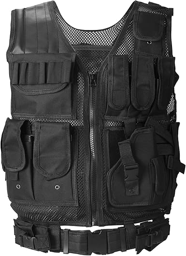 HUNTVP Tactical Vest, Airsoft Vest, Military Molle Combat Vest - Camouflage