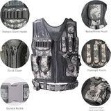 HUNTVP Tactical Vest, Airsoft Vest, Military Molle Combat Vest - Camouflage