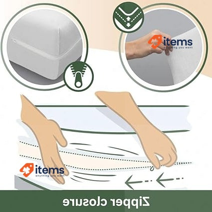 SAVEL Mattress Encasement (120x190/200cm) Small Double White