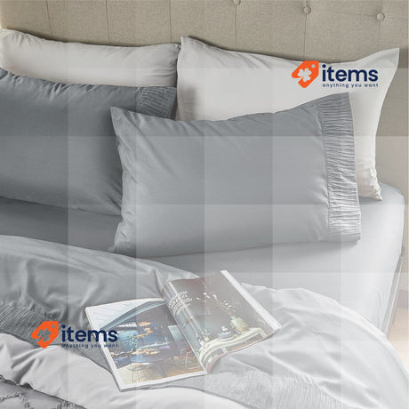 Bedsure 4-Piece Sheet Set Grey <p>Bedsure 4-Piece Sheet Set cama 180 -