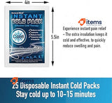 General Medi instant disposable bag - Pack of 25 pieces -sports injury Ice pack