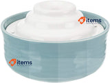 TRIXIE Drinking Fountain Vital Falls, Ceramic, 1.5 L/Ø 22 x 13 cm, Petrol/White